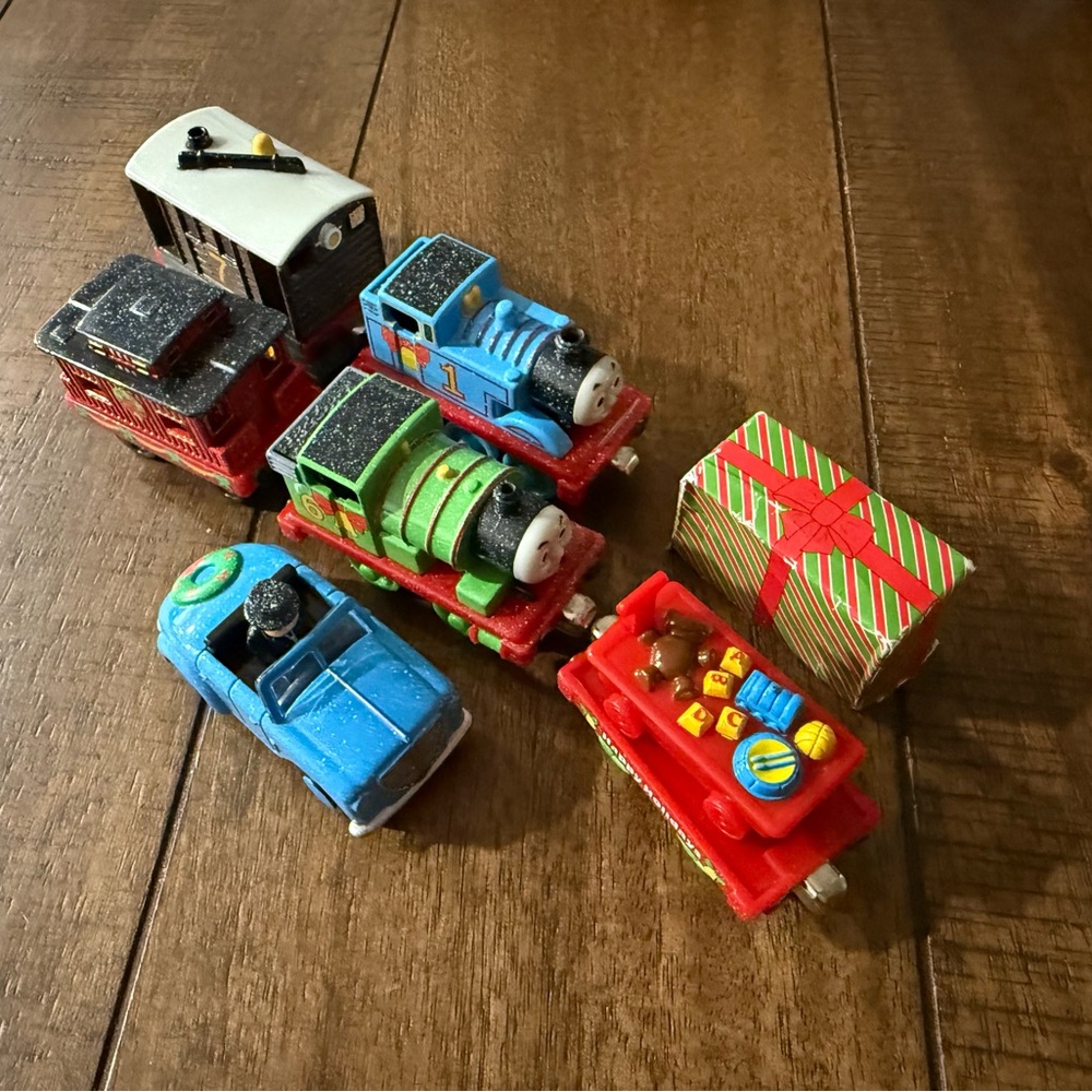 Thomas Train Diecast Christmas Holiday-Topham Hatt Caboose Thomas Percy Toby